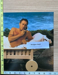 Demi Moore Pregnant & David Geffen Lounging By Ocean 2 Scene Book Photograph - Picture 1 of 2