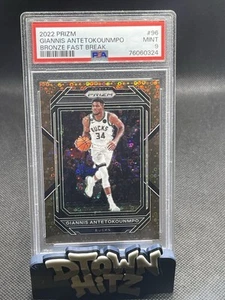 22-23 Prizm Giannis Antetokounmpo Bronze Fast Break PSA 9 MINT #15/20๐ฅ๐ฅ - Picture 1 of 4
