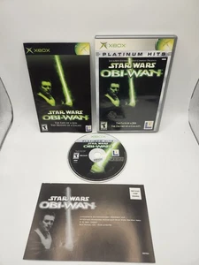 Star Wars: Obi-Wan Platinum Hits (Microsoft Xbox, 2001) CIB testato come nuovo retrò OG - Foto 1 di 13