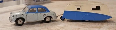 CORGI Toys 202 Great Britain Morris Cowley + Dinky Caravan 190 - Bild 1 von 4