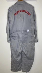 Vintage Lee Union Made Union Alls Coveralls W/Chain Stitching & Talon Zipper 46R - Bild 1 von 14