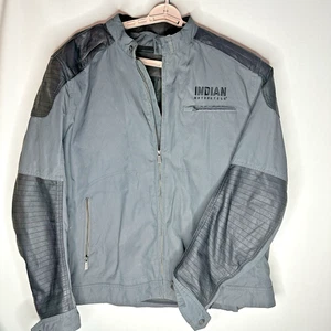 Indian Motorcycle Herren Montana Wachsjacke 2XL grau mit herausnehmbarem Futter �� - Bild 1 von 23