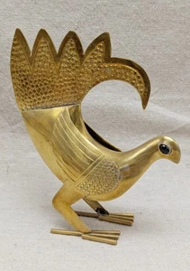 Joaquin Taller Tinta Ecuador Brass Bird Rooster Art Sculpture - Picture 1 of 7