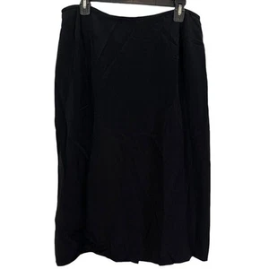 Preston & York Womens 100% Silk Straight Flat Front Midi Skirt Career Evening 16 - Picture 1 of 16
