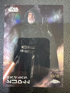 2025 Topps Chrome Star Wars Baylan Skoll /10 Mustafar Black Refractor #5 - Picture 1 of 5