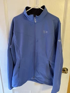 Mountain Hardwear Womens XL Offwidth Softshell Jacket TufStretch Blue 111 OL3507 - Picture 1 of 10