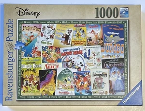 Ravensburger Disney Movie Vintage Poster 1000 Pc Jigsaw Puzzle 27"x20" COMPLETE - Picture 1 of 8