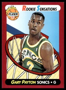 1991-92 Fleer #9 Gary Payton Seattle SuperSonics NR-MINT - Picture 1 of 2
