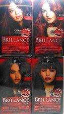 3er Pack Schwarzkopf Brillance Intensiv-Color-Creme verschiedene Haarfarben
