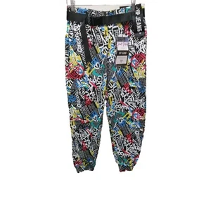 VIP Jeans Colorful Grafitti Print Jogger Size 9/29 Street Wear Skater 80s Y2K - Picture 1 of 9