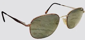 Fundamental 6 Eyeglasses Wire Frame Womens 55[]19 Gold Tortoise Spring Flex Arms - Picture 1 of 9