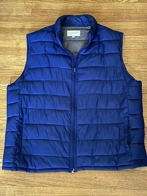Sonoma Life Style 蓝色男式 Puffer 背心 XL 码 — 第 1/4 张图片
