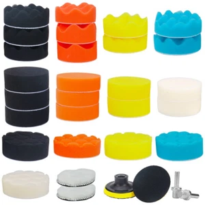 31pcs Buffing Pad Polishing Mop Car Wheel Buffer Polisher Kit Drill Attachment - Picture 1 of 8