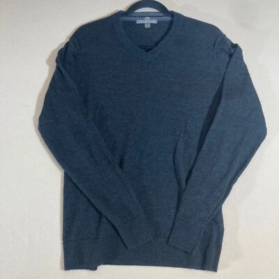 Smartwool Sweater Men's Med Charcoal V-Neck Long Sleeve Outdoor Skiing Skating - Image 1 of 4