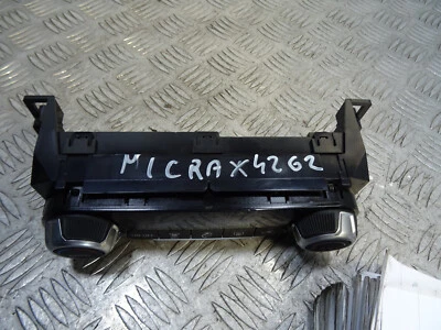 2019 NISSAN MICRA IG-T TEKNA XTRONIC MK5 5DRS HATCH AIR CON A/C CONTROLLER *4262 - Image 1 of 4