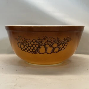 Pyrex 403 alte Obstgarten Obst braun Nesting Mischschüssel 2,5 Qt - Bild 1 von 6