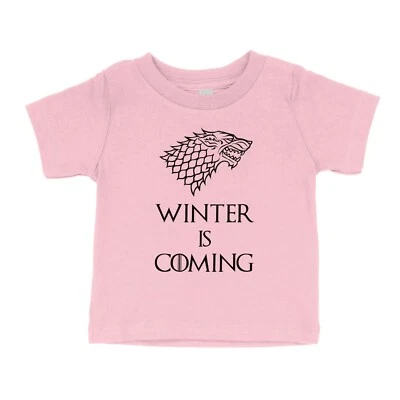 Зима приходит молодежи ребенка ясельного возраста Kids футболка графический напечатано подарок дом Stark - Изображение 1 из 2
