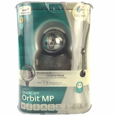 Logitech QuickCam Orbit MP Webcam Motorized w/ Earphones 961422-0403 New - Image 1 of 4