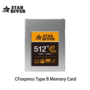 STAR RIVER CFexpress Type B Memory Card 512GB For 4K 8K Fujifilm Canon Nikon Z7 - Picture 1 of 9