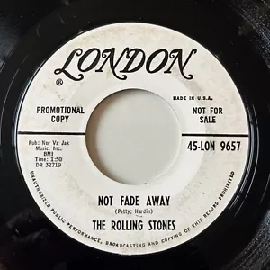 THE ROLLING STONES - Not Fade Away WHITE LABEL PROMO London 45-lon-9657 RARE '64 - Imagen 1 de 10