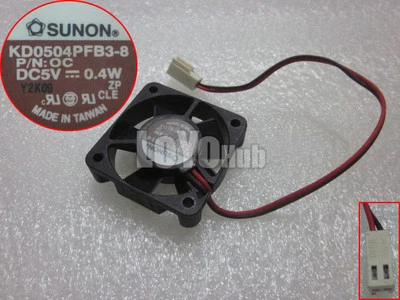 SUNON KD0504PFB3-8 Server Square Fan DC5V 0.4W 40x40x10mm 2wire 2-pin Ball - Image 1 of 4