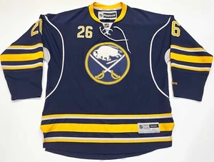 Reebok Premier Buffalo Sabres VANEK #26 NHL Hockey Jersey XL Navy Blue Sewn - Picture 1 of 12