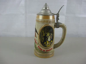 Birra Vintage Budweiser Anheuser Busch Coperchio Stein Edizione Limitata Serie "E" - Foto 1 di 9