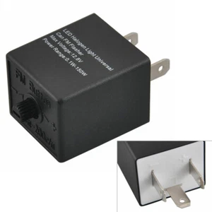 Relè indicatore LED frequenza lampeggiante regolabile 3 pin auto bici segnale di svolta luce mo - Foto 1 di 10