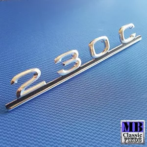 Mercedes Benz W123 coupe 230C trunk lid emblem designation C123 1238171315 - Picture 1 of 4