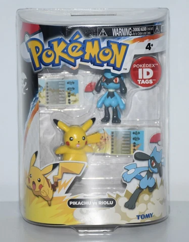 2013 TOMY POKEMON Black & White Basic Pikachu vs Riolu ACTION FIGURES BRAND NEW Cover