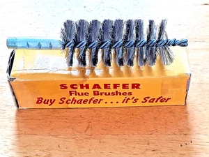 NEW SCHAEFER 43545 2" STAINLESS STEEL BRUSH CLEANS 2-1/4" FLUE SIZE FREE SHIP - Picture 1 of 4