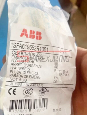 One New ABB key reset type emergency stop switch CE4K1-10R-02 - Image 1 of 2