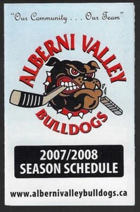 2007-08 Alberni Valley Bulldogs BCHL Hockey Schedule !!! Safeway - Picture 1 of 1