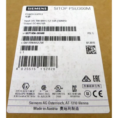 6EP1456-3BA00 SIEMENS 6EP14563BA00 Brand New in Box!Spot Goods Zy - Image 1 of 2