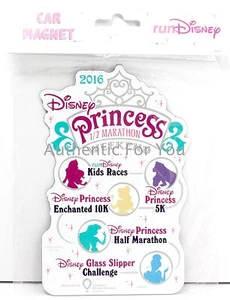 Disney runDisney 2016 Princess Half Marathon Weekend Car Magnet - Picture 1 of 1