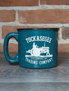 Tuckasegee Trading Co. Cullowhee NC Green Heavy Ceramic Coffee Mug - Picture 1 of 5