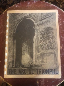 ARC DE TRIOMPHE LIBRETTO RICORDO SOUVENIR ILLESTRATO ANNI '20 - Foto 1 di 5