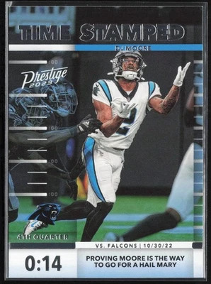 2023 Panini Prestige Time Stamped DJ Moore Carolina Panthers #TS-10 - Image 1 of 2