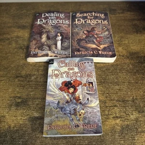 Patricia C. Wrede first 3 paperback books in Enchanted Forest Chronicles Series - Picture 1 of 2