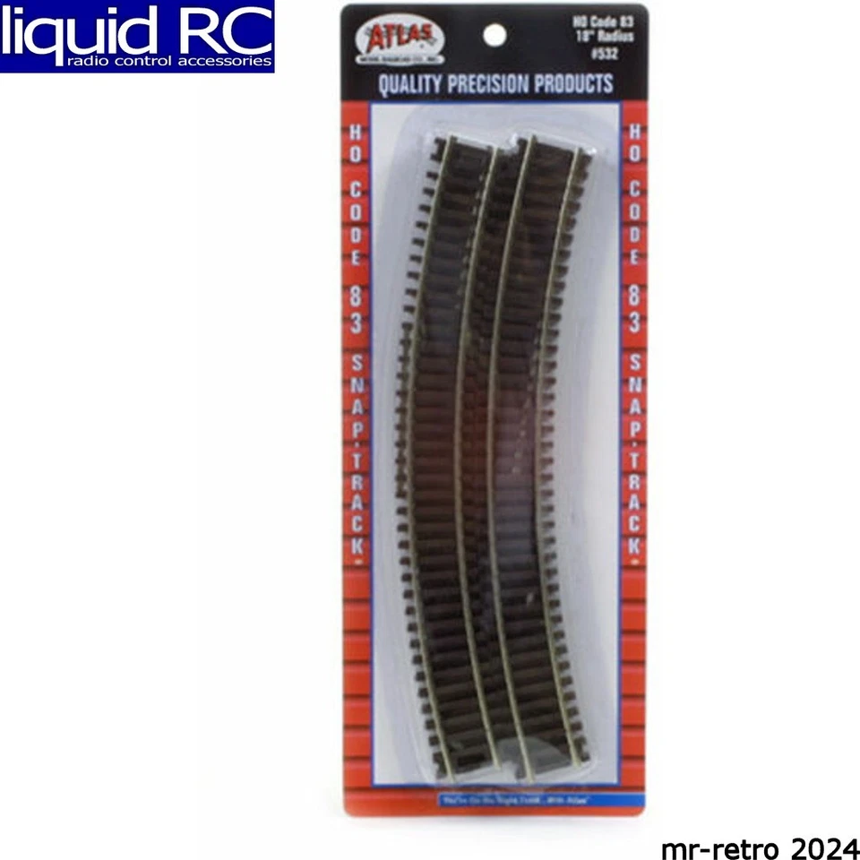 Atlas Trains 532 Ho C83 18 Radius Curve (6) - Image 1 of 1