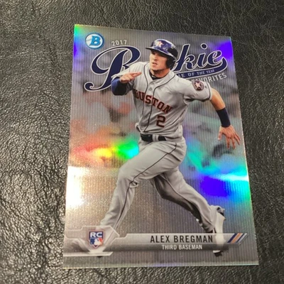 2017 Bowman Chrome Alex Bregman Rookie Of The Year Favorites Refractor #ROYF3 NM - Image 1 of 3