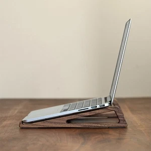 Universal Portable Wooden Laptop Holder Stand Computer Cooling Bracket Suita _pu - Zdjęcie 1 z 12