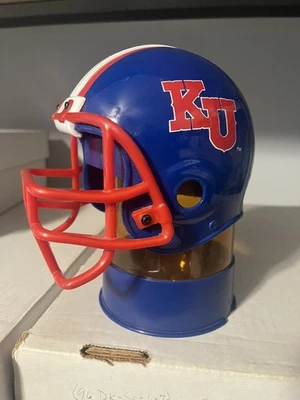 Cofrinho Ross Vintage Kansas Jayhawks Capacete Plástico Futebol - Imagem 1 de 4