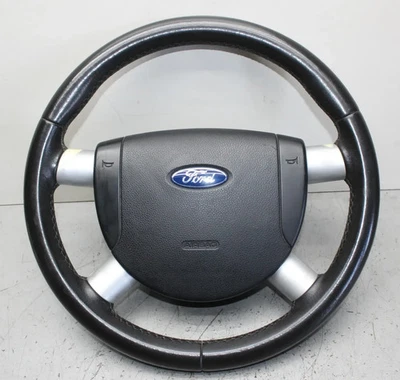 Leder Lenkrad mit Modul 1S71-3599-CDW, 3S71-F042B85-CAW Ford Mondeo 3 III Bj.03 - Bild 1 von 4