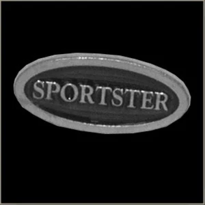 Harley Davidson Sportster Title Biker Motorcycle Riding Pin for Hat Vest Lapel - Picture 1 of 1