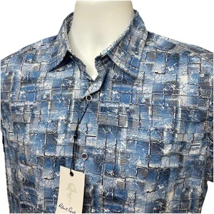 Robert Graham Größe S Twin Falls klassische Passform kurzärmliges Baumwollhemd NEU 198 $ - Bild 1 von 9