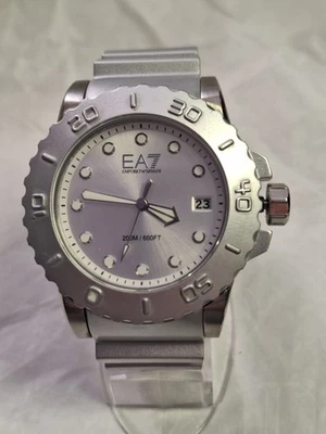 Emporio Armani Men's Sportivo Silver Dial Resin Band Sport WatchAR6085 - Image 1 of 4