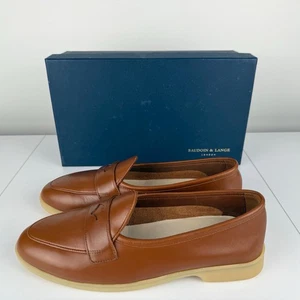Mocasines Stride Penny en pantorrilla tostada Moorland con suela natural talla 4 Reino Unido - Imagen 1 de 23