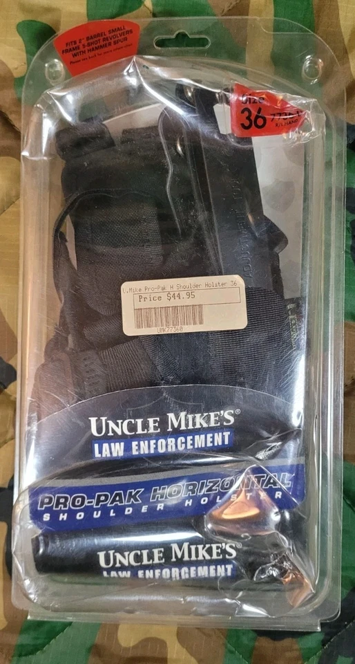 UNCLE MIKES 2 IN REVOLVER SHOULDER HOLSTER RIGHT HAND BLACK  S&W TAURUS RUGER - Image 1 of 4