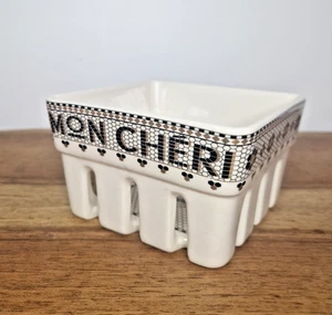 Anthropologie Mon Cheri Bistro Gartenfliese kleiner Beerenkorb Keramik - Bild 1 von 10